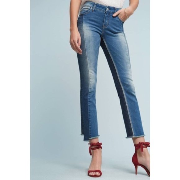 Pilcro and the Letterpress Denim - Pilcro Parallel Mid-Rise Straight Jeans 29P